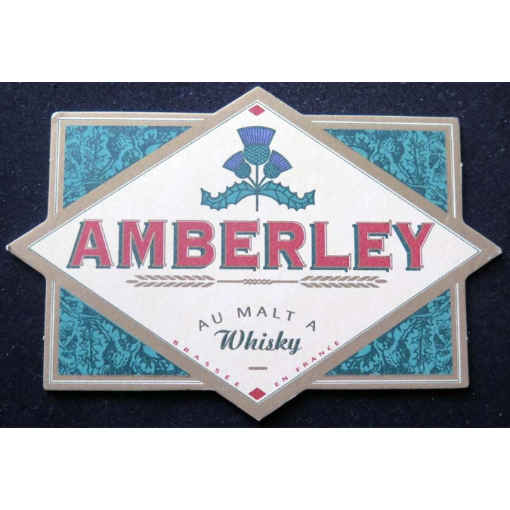 DESSOUS de VERRE à BIÈRE Amberlay au malt à Whisky de largeur 14,8 cm