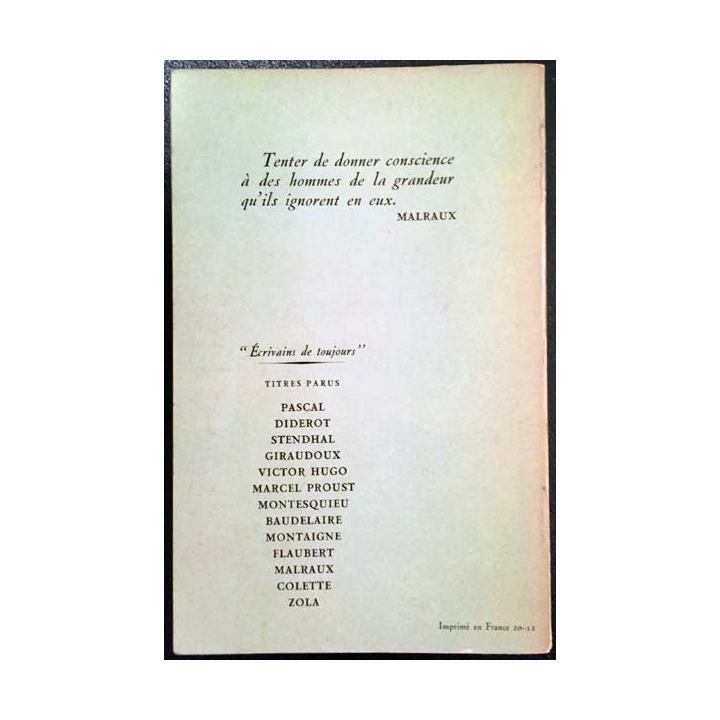 1. Malraux par lui même de Gaëtan Picon aux éditions du Seuil