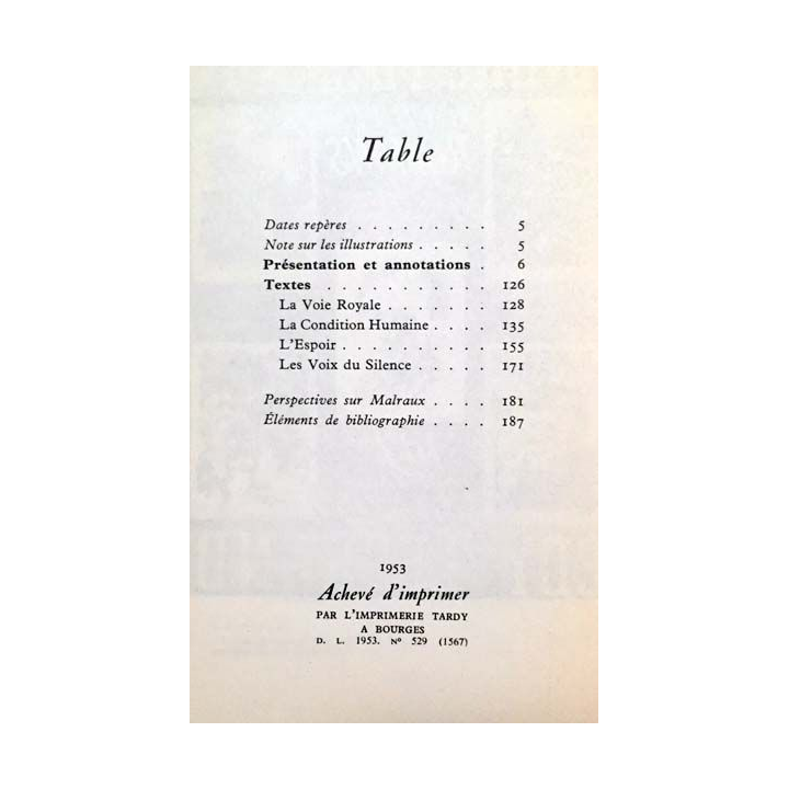 1. Malraux par lui même de Gaëtan Picon aux éditions du Seuil