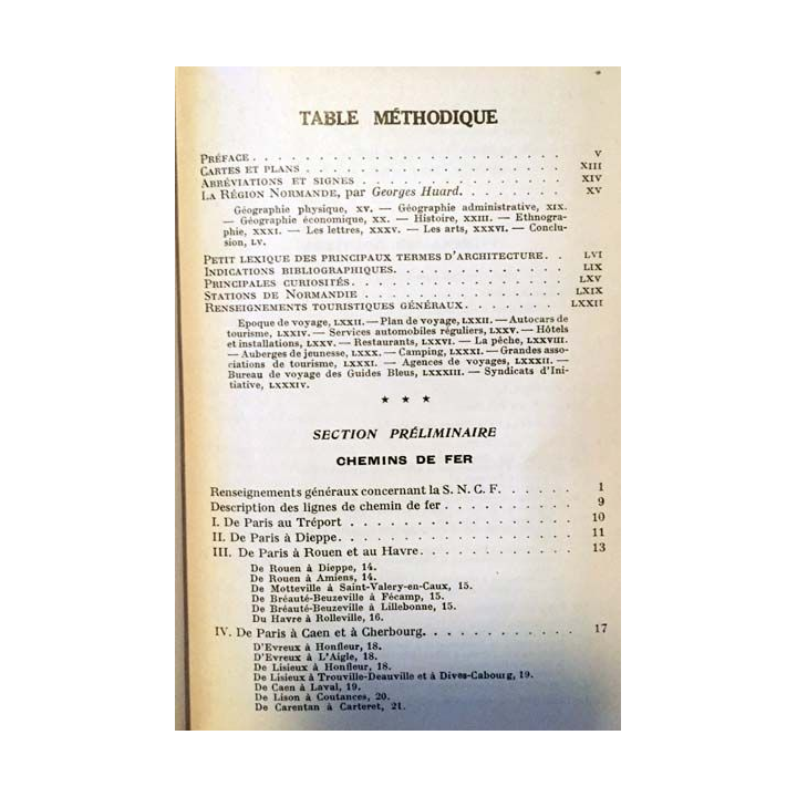 1. Les guides bleus - Normandie aux éditions Librairie Hachette 1961