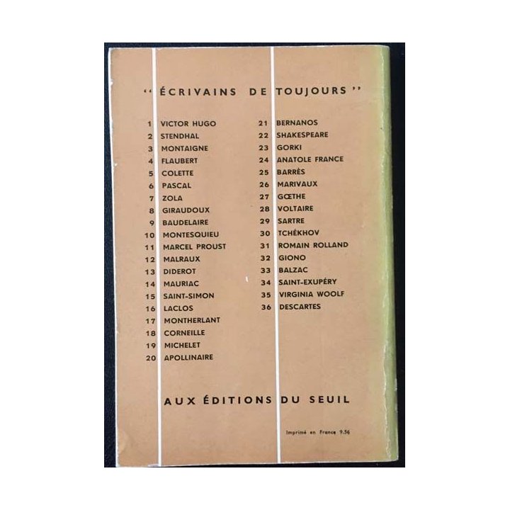 1. Descartes par lui même de Samuel S. De Sacy aux éditions du Seuil
