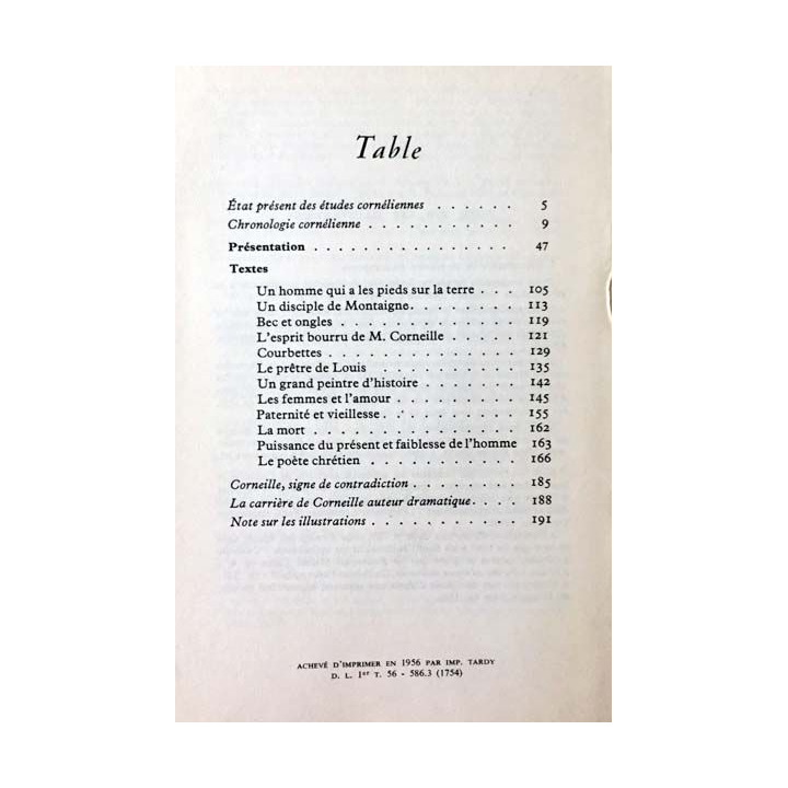 1. Corneille par lui même de Louis Herland aux éditions du Seuil