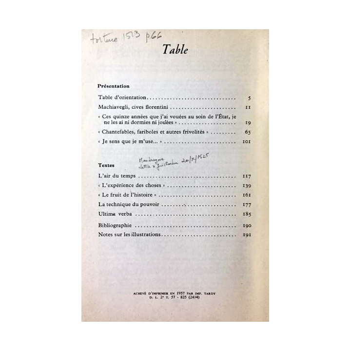 1. Machiavel par lui même de Edmond Barincou aux éditions du Seuil