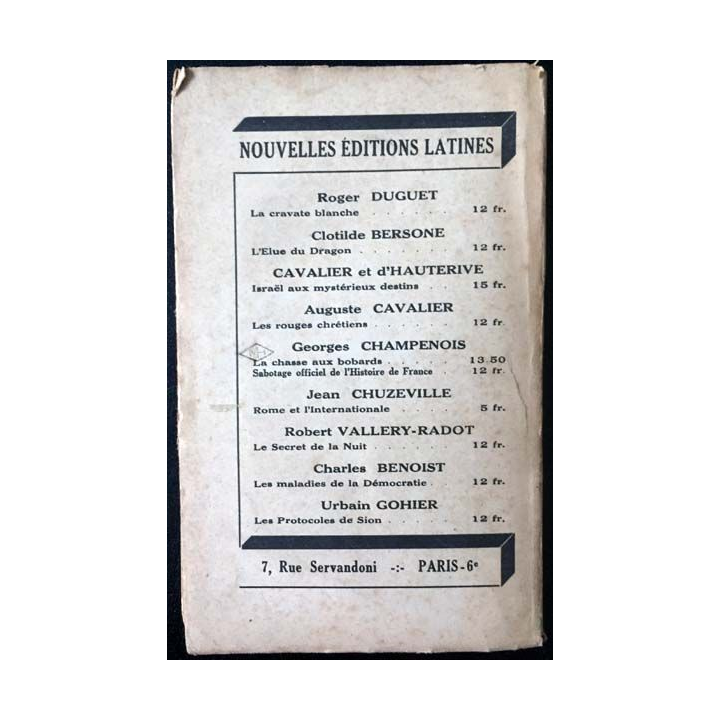 1. Le drame maçonnique de Henry-Robert Petit aux Nouvelles éditions Latines