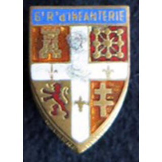 6° régiment d'infanterie Drago Paris dimension 15 x 22 mm 