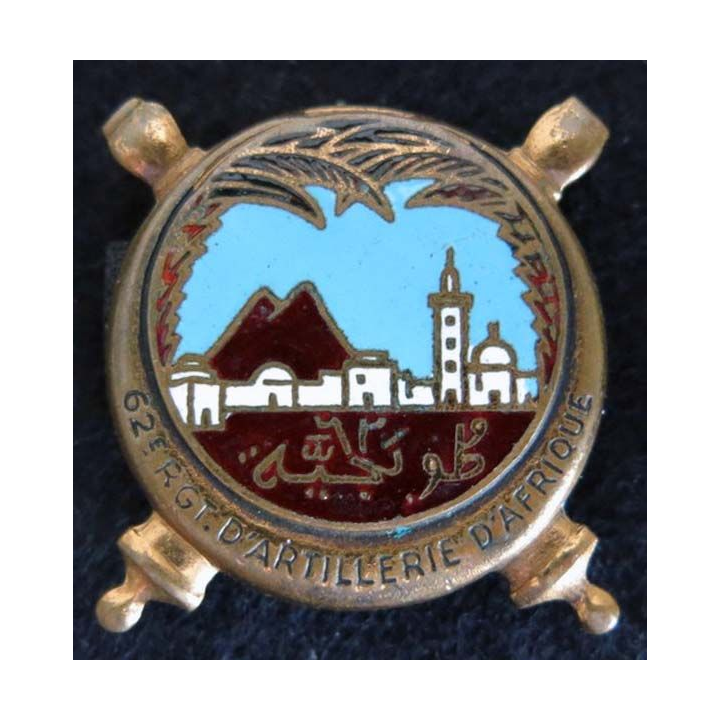  62° régiment d'artillerie Drago Paris en émail 