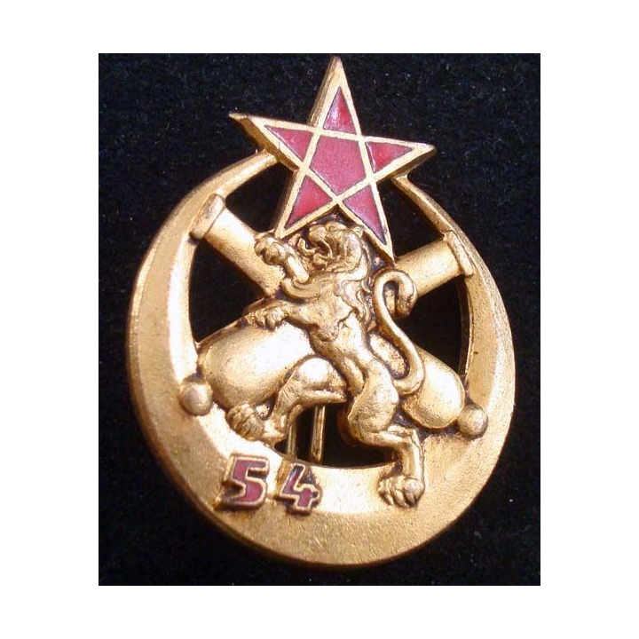 554° régiment d'Artillerie Drago Paris 54 en rouge
