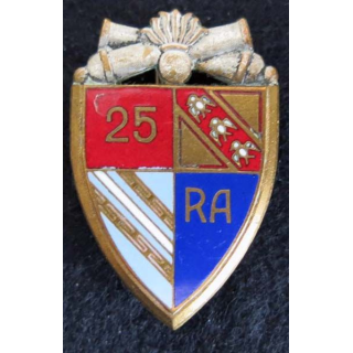 25° régiment d'artillerie  Drago H.706 en émail