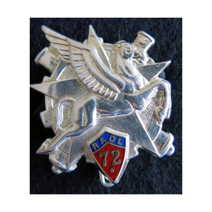 72° régiment d'artillerie divisionnaire légère Boussemart en argenté brillant