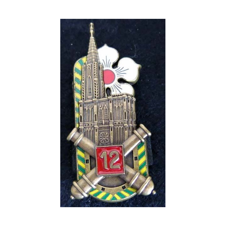 12° régiment d'artillerie Boussemart G. 3997 en relief