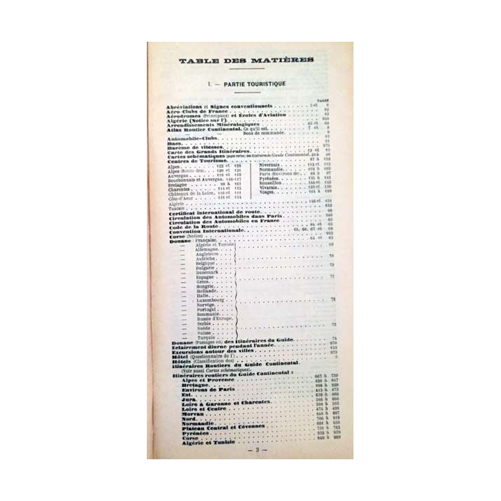 1. Guide-Routier et Aérien Continental 1912