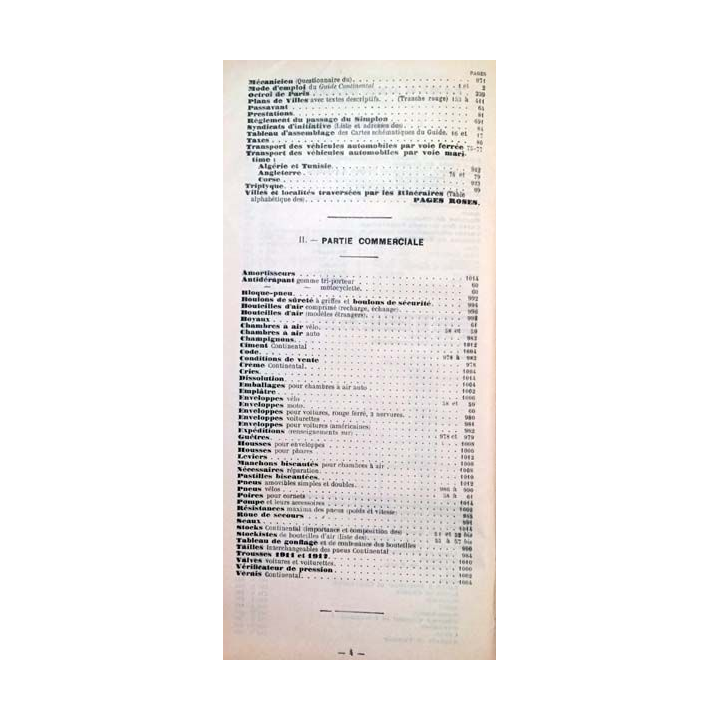1. Guide-Routier et Aérien Continental 1912