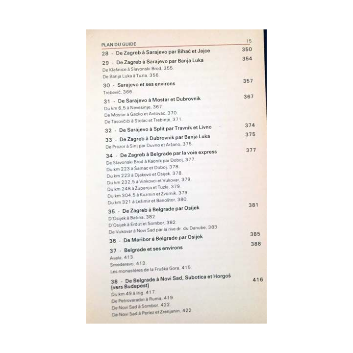 1. Les guides bleus - Yougoslavie aux éditions Hachette