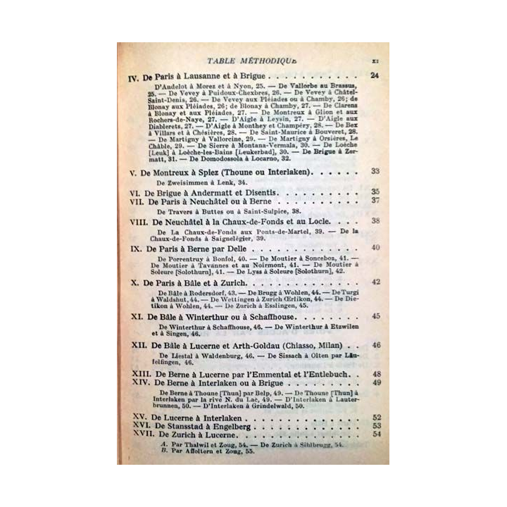 1. Les guides bleus - Suisse aux éditions Hachette 1958