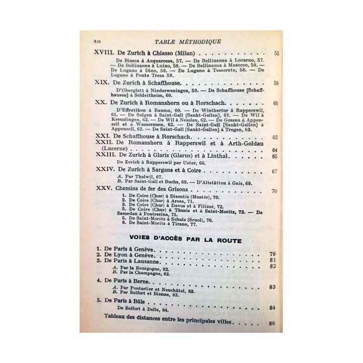 1. Les guides bleus - Suisse aux éditions Hachette 1958