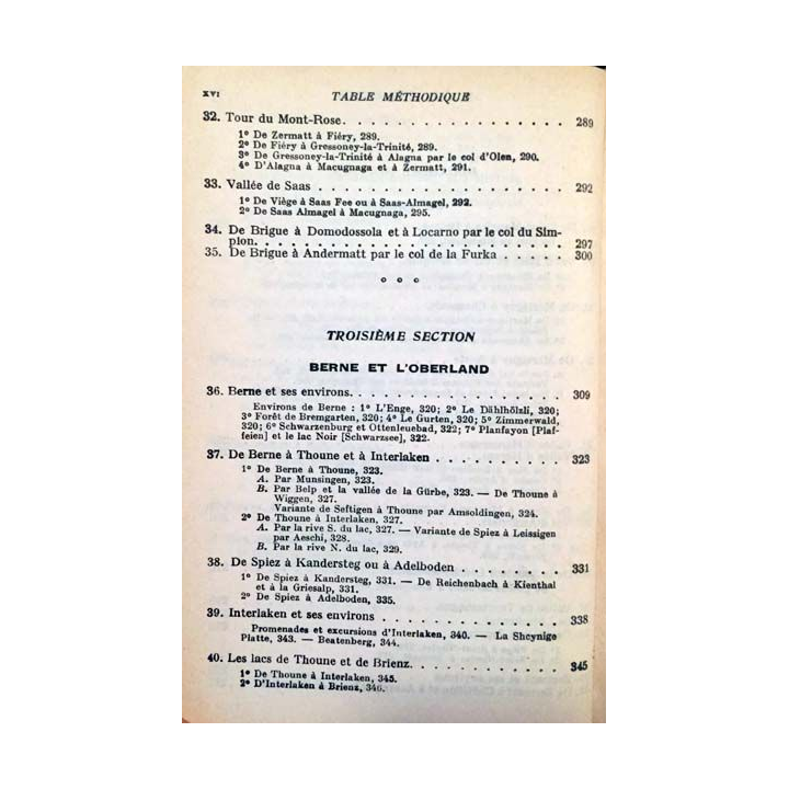 1. Les guides bleus - Suisse aux éditions Hachette 1958