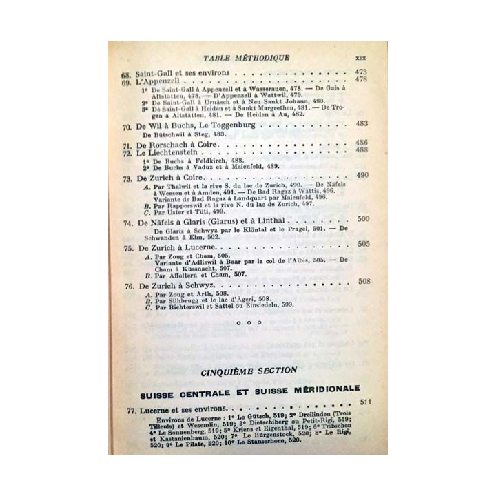 1. Les guides bleus - Suisse aux éditions Hachette 1958