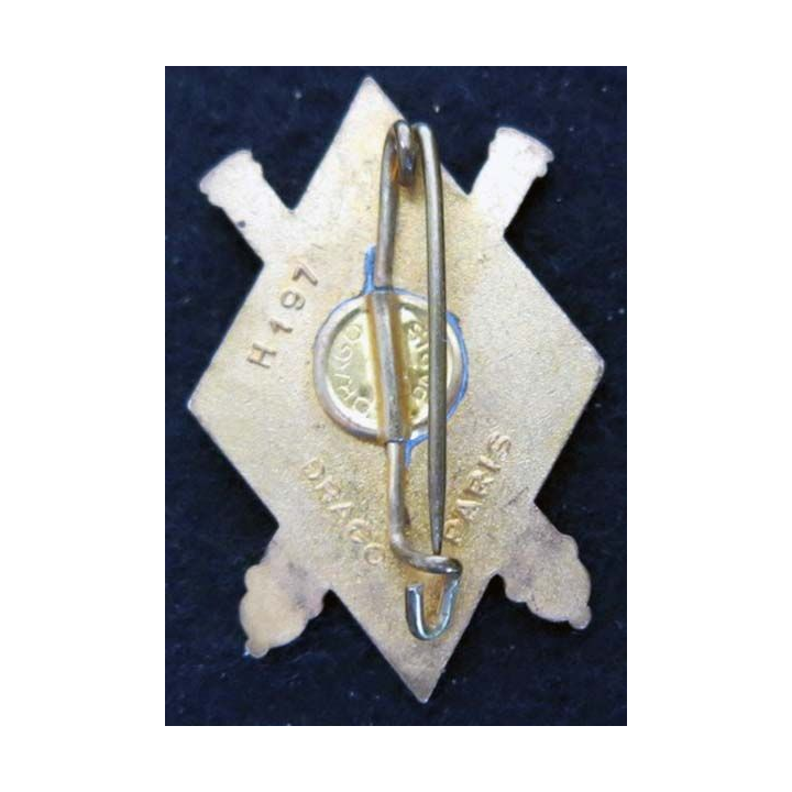 68° régiment d'artillerie Drago Paris H. 197 en émail
