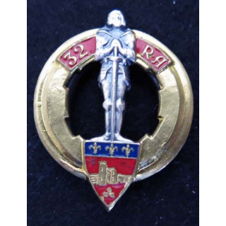 32° régiment d'artillerie Drago Noisiel H. 196 en émail