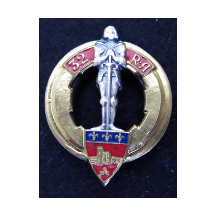 32° régiment d'artillerie Drago Noisiel H. 196 en émail