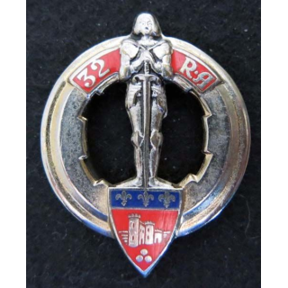 32° régiment d'artillerie Drago Paris H. 196 en émail