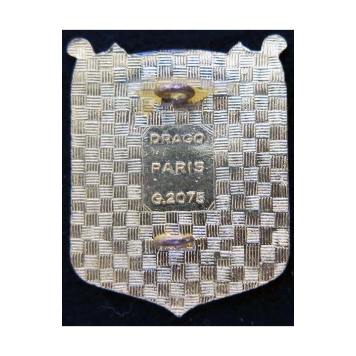 Centre des Landes Drago Paris G. 2075 en émail dos guilloché doré