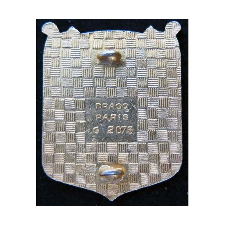Centre des Landes Drago Paris G. 2075 en émail dos guilloché doré