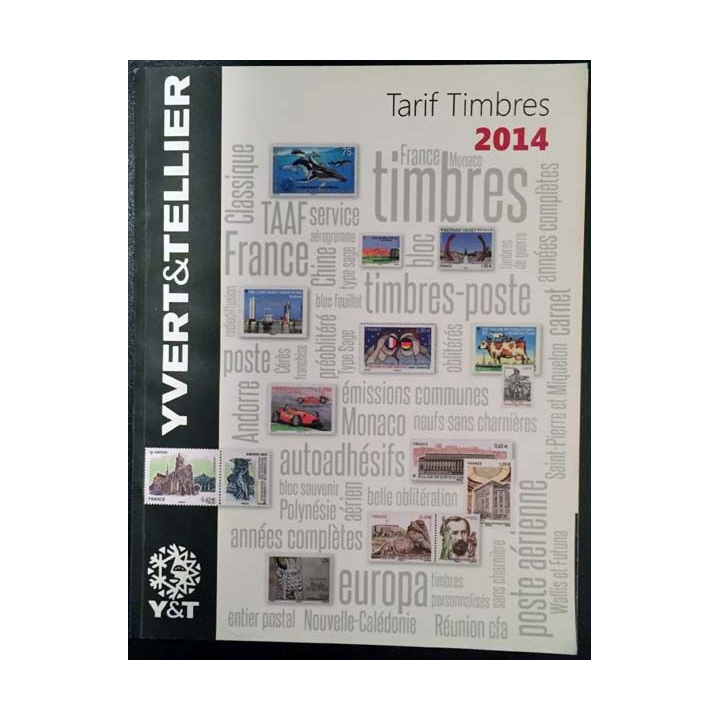1. Tarif timbres 2014 Yvert & Tellier