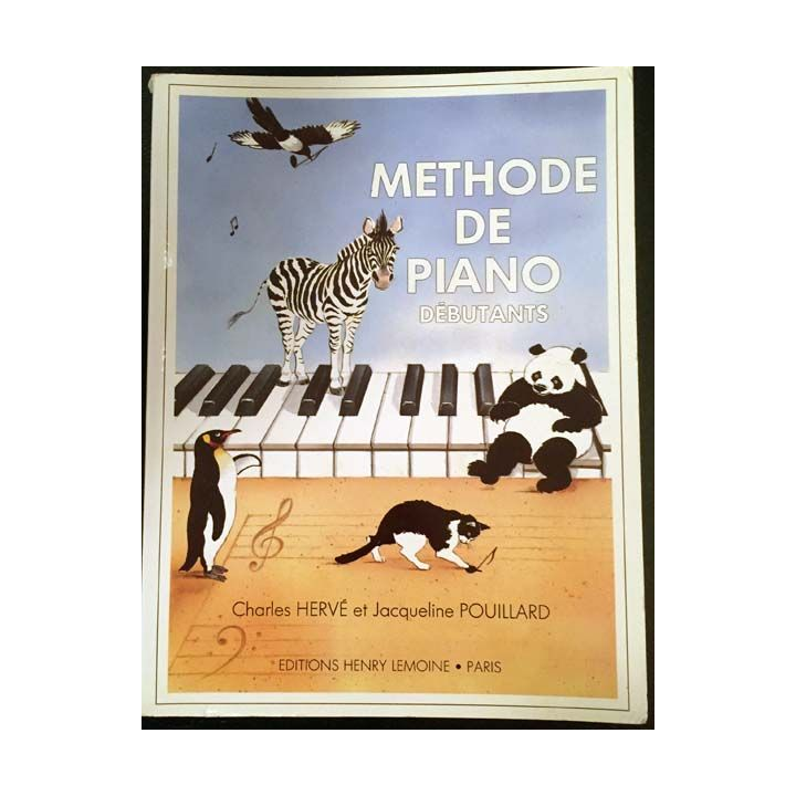 1. Méthode de piano débutant de Charles Hervé et Jacqueline Pouillard aux éditions Henry Lemoine