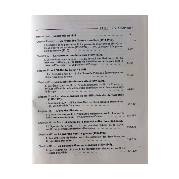 1. La naissance du monde contemporain de F. Roulier aux éditions de Gigord