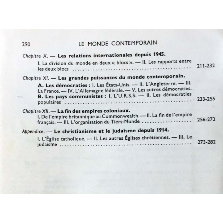 1. La naissance du monde contemporain de F. Roulier aux éditions de Gigord