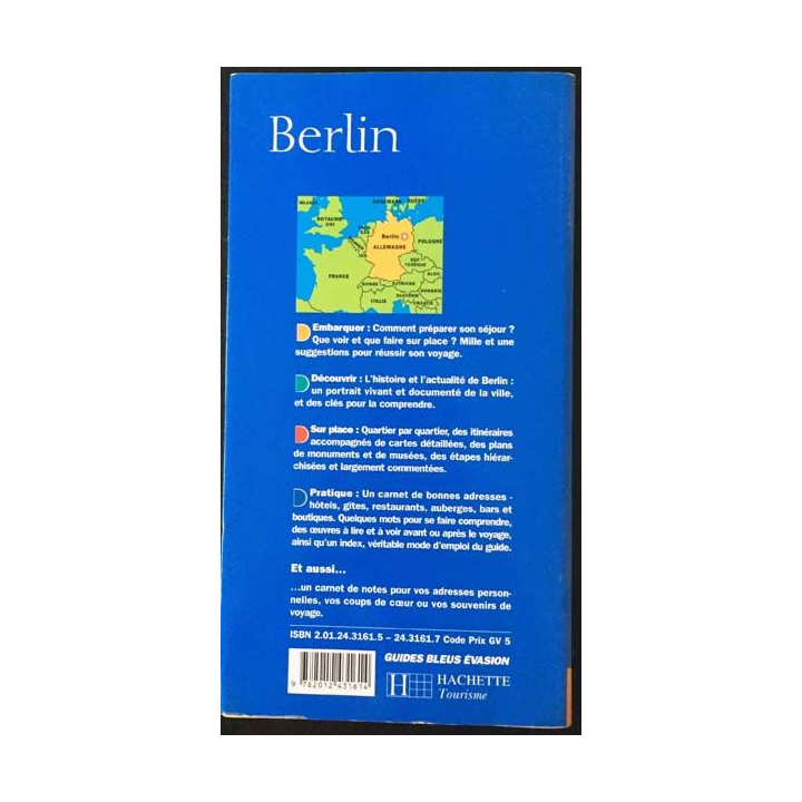 1. Guides bleus évasion Berlin aux éditions Hachette