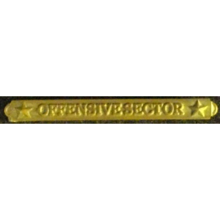 BARRETTE VICTORY MEDAL US WW1 médaille de victoire Offensive sector