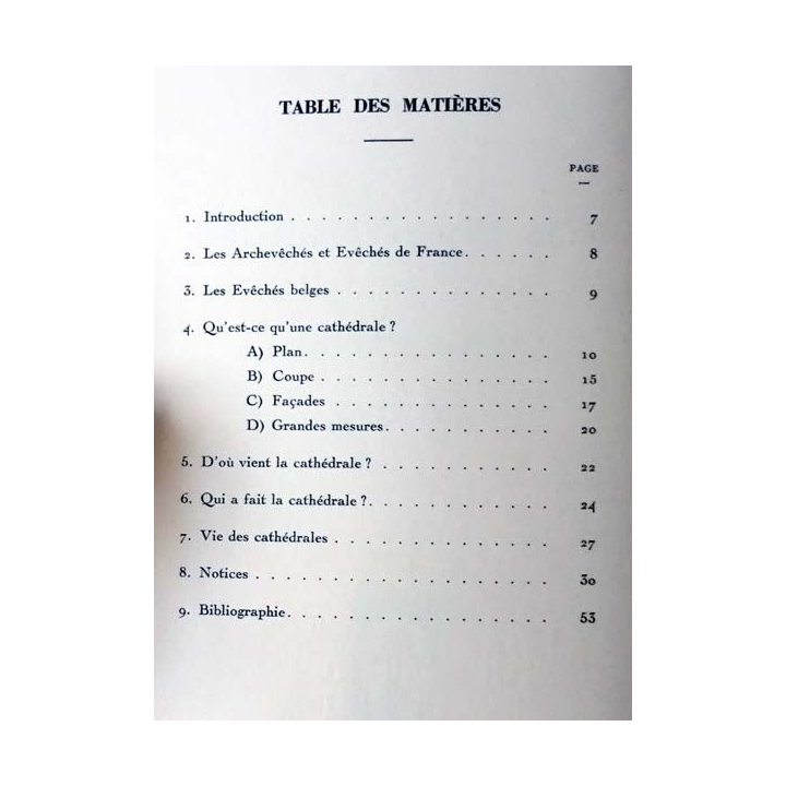 1. Nos cathédrales silhouettes & notices de Philippe Dumont & J. Ado Baltus aux éditions de Visscher