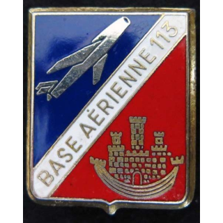 Base aérienne 113 de Saint Dizier dos guilloché doré épingle cassée