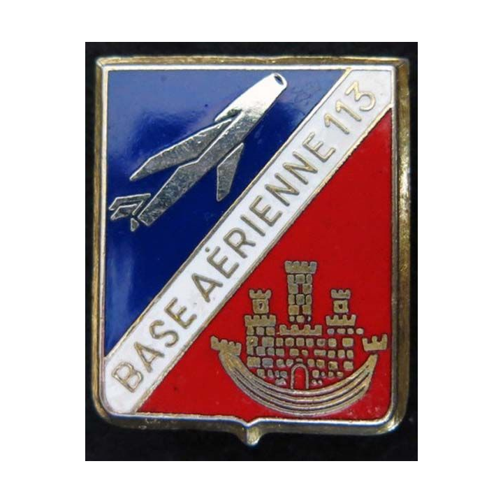 Base aérienne 113 de Saint Dizier dos guilloché doré épingle cassée