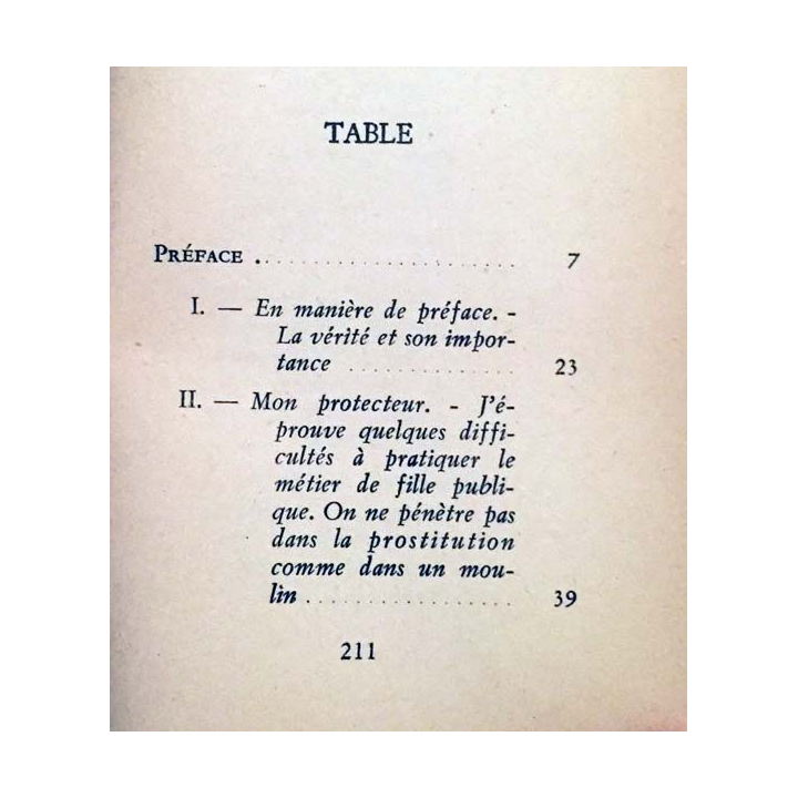 1. Les dés pipés ou les aventures de Miss Fanny Hill de Pierre Mac Orlan aux éditions Gallimard