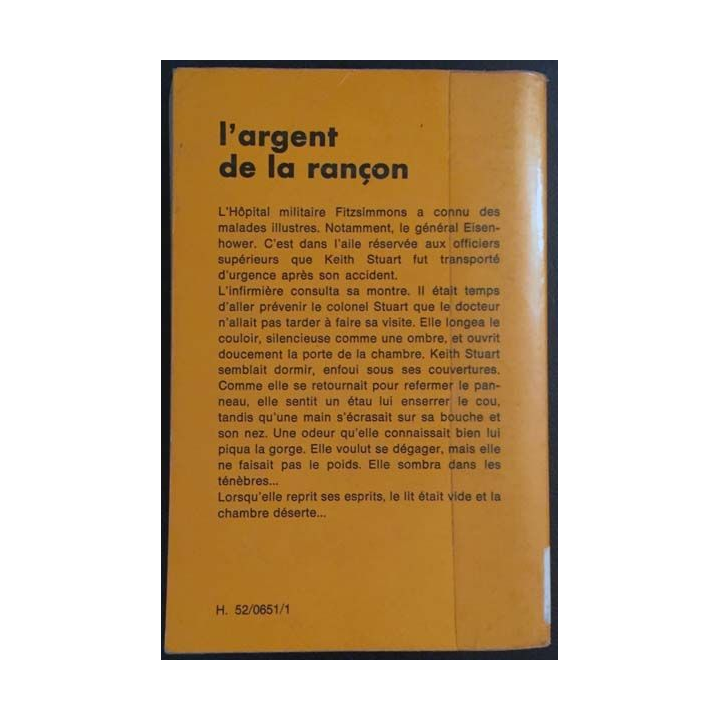 1. L'argent de la rançon de Robin Moore aux éditions Librairie des Champs-Elysées