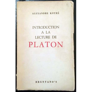 1. Introduction à la lecture de Platon de Alexandre Koyré aux éditions Brentano's