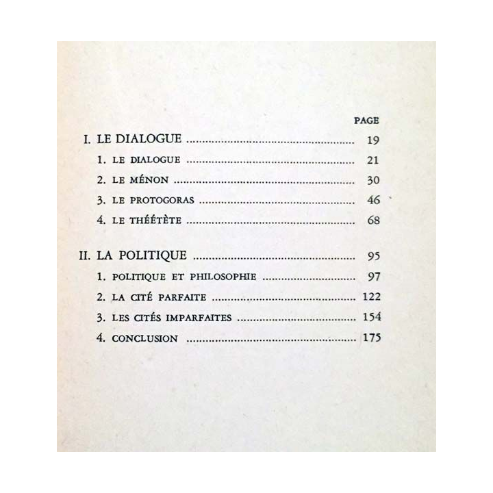 1. Introduction à la lecture de Platon de Alexandre Koyré aux éditions Brentano's