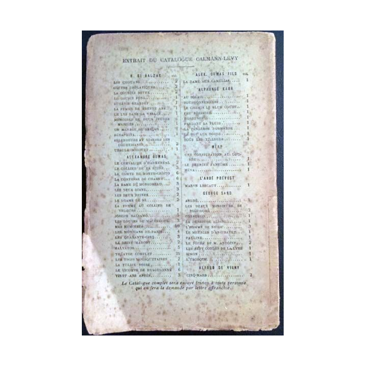1. Les Mohicans de Paris III de Alexandre Dumas aux éditions Calmann-Lévy
