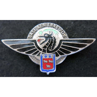 Base aérienne 702 d'Avord Drago Paris dos guilloché argenté 