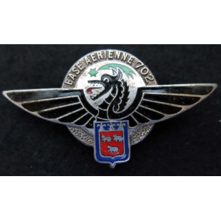 Base aérienne 702 d'Avord Drago Paris dos guilloché argenté 