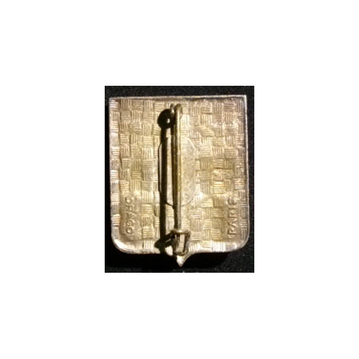 DIVISION MILITAIRE : insigne de la 13° division militaire en émail fabrication Drago boléro allongé