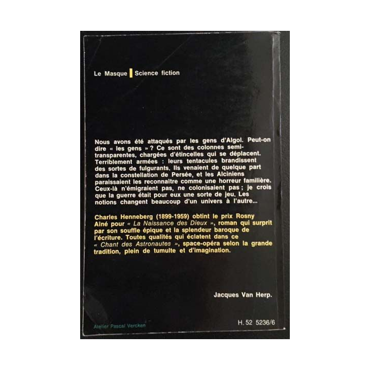 1. Le chant des astronautes de CH. Henneberg aux éditions Librairie des Champs-Elysées