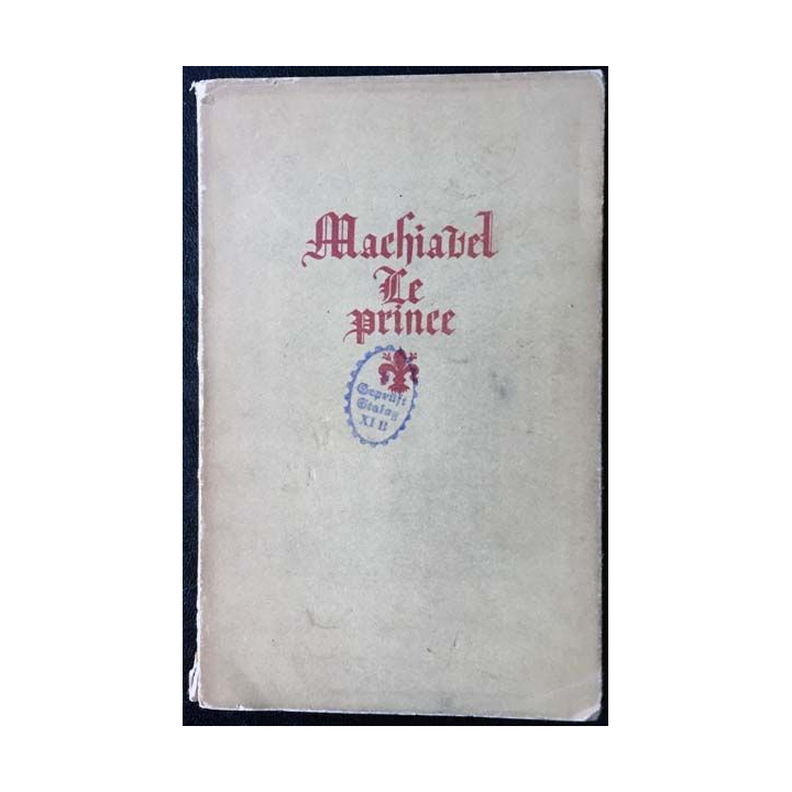 1. Le prince de Nicolas Machiavel aux éditions de Cluny