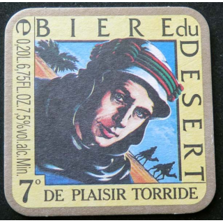 Dessous de verre à bière Bière du Désert de largeur 9 cm