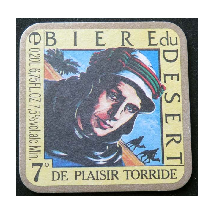 Dessous de verre à bière Bière du Désert de largeur 9 cm