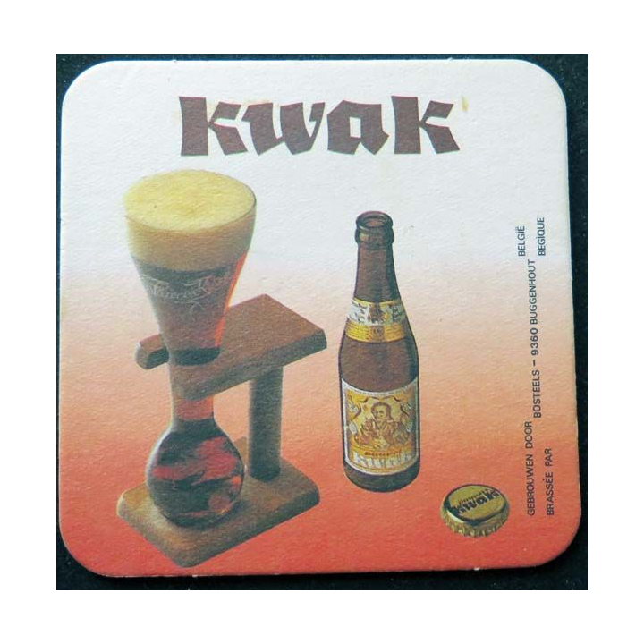 Dessous de verre à bière Kwak de largeur 9 cm