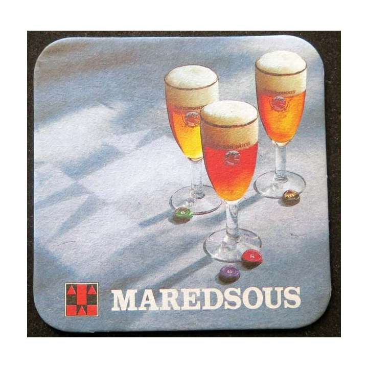 Dessous de verre à bière Maredsous de largeur 9,3 cm
